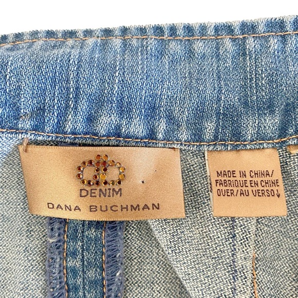 Dana Buchman Pufff Sleeve Denim Jean Jacket EUC - Picture 2 of 11
